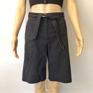 AVIA Activewear Lightweight Stretchable Wide Legs Black Medium Length Shorts